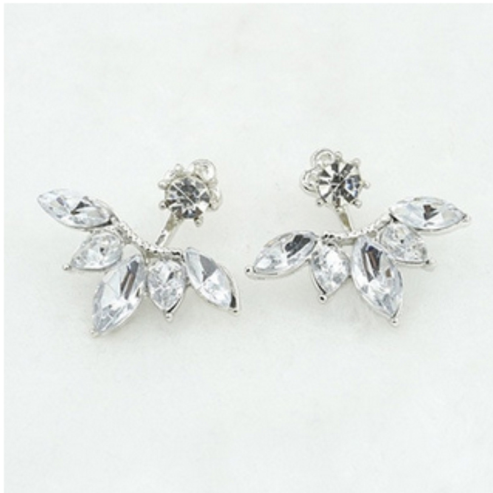 🍒 LAST ONE 😱 CRYSTAL Ice Drop 💧 Ear Jackets - Picture 2 of 4